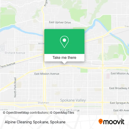 Mapa de Alpine Cleaning Spokane