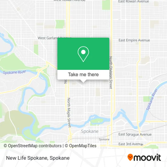 New Life Spokane map