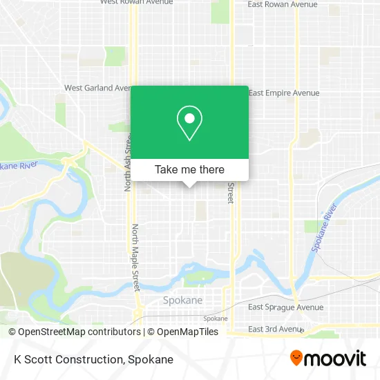 K Scott Construction map