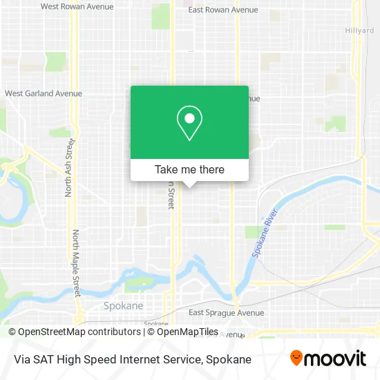 Via SAT High Speed Internet Service map