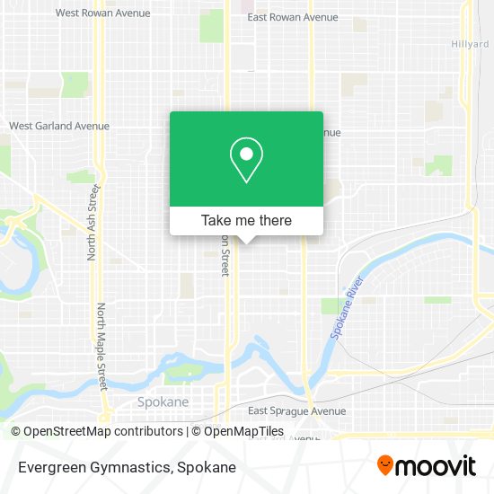 Evergreen Gymnastics map