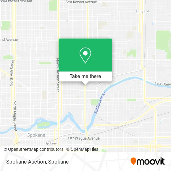 Spokane Auction map