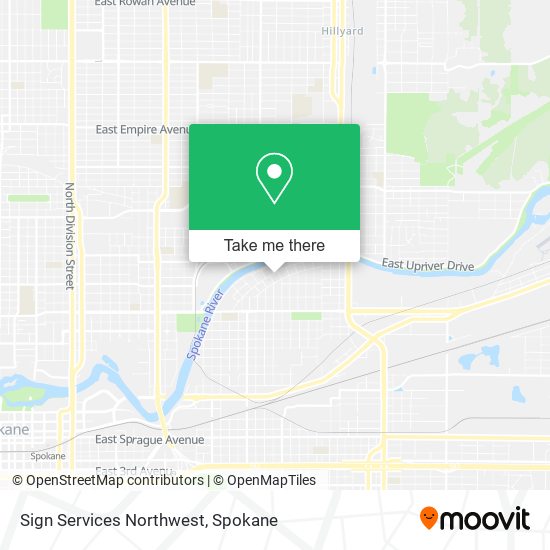 Sign Services Northwest map
