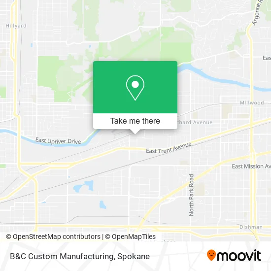 B&C Custom Manufacturing map