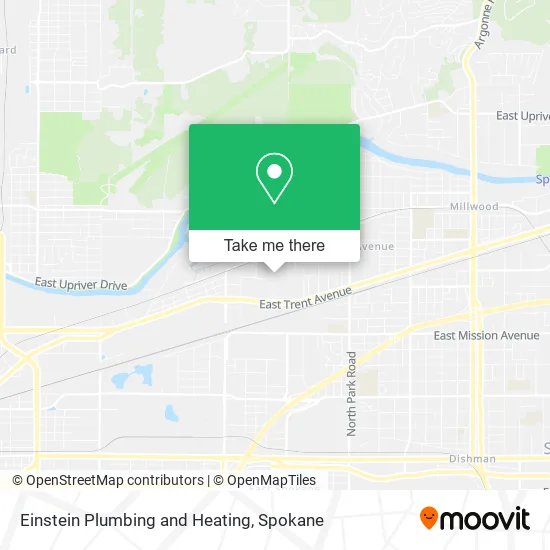 Einstein Plumbing and Heating map