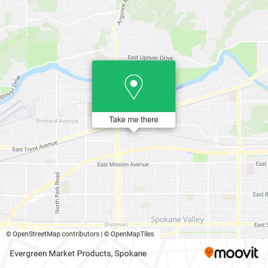 Evergreen Market Products map