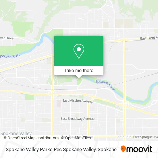Spokane Valley Parks Rec Spokane Valley map