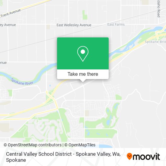 Central Valley School District - Spokane Valley, Wa map