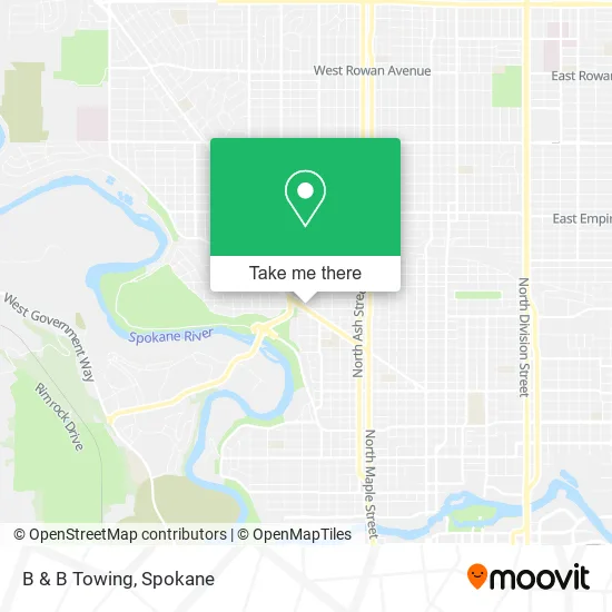 Mapa de B & B Towing