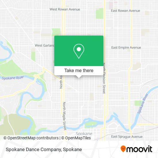 Mapa de Spokane Dance Company