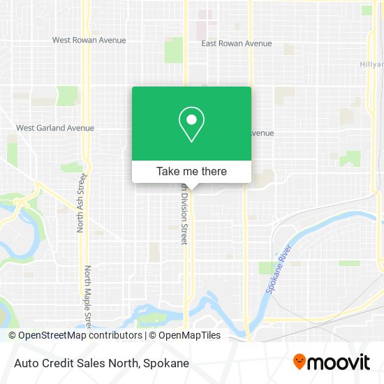 Mapa de Auto Credit Sales North