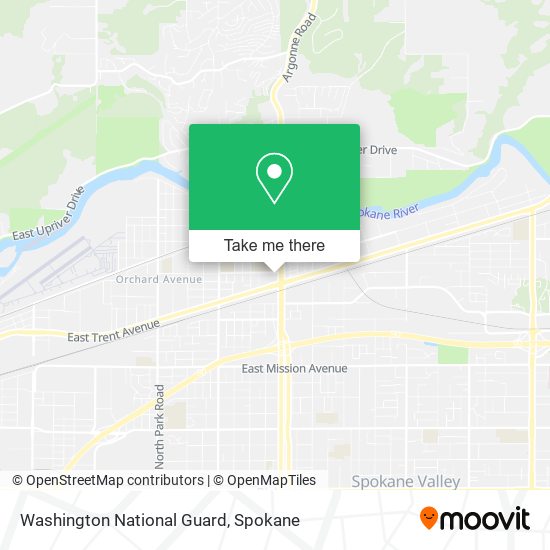 Washington National Guard map