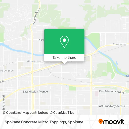 Mapa de Spokane Concrete Micro Toppings