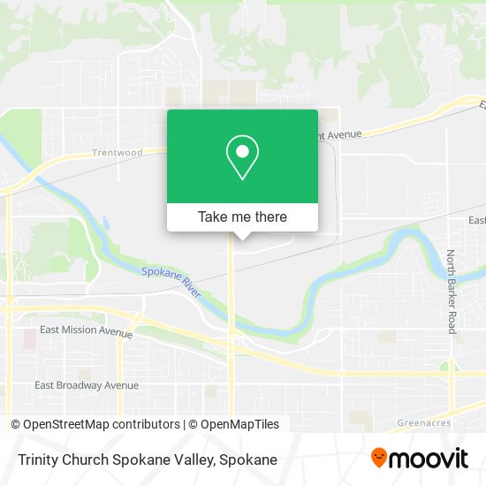 Mapa de Trinity Church Spokane Valley