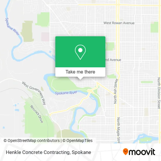 Henkle Concrete Contracting map