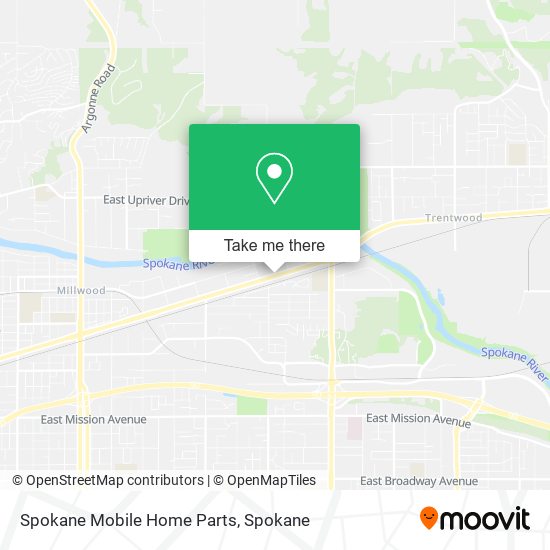 Mapa de Spokane Mobile Home Parts