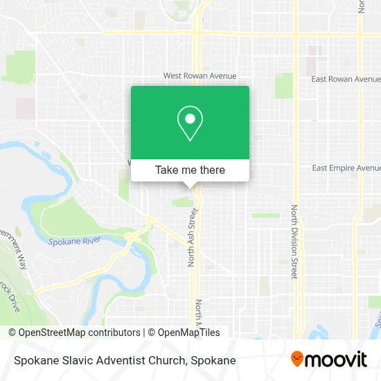 Spokane Slavic Adventist Church map