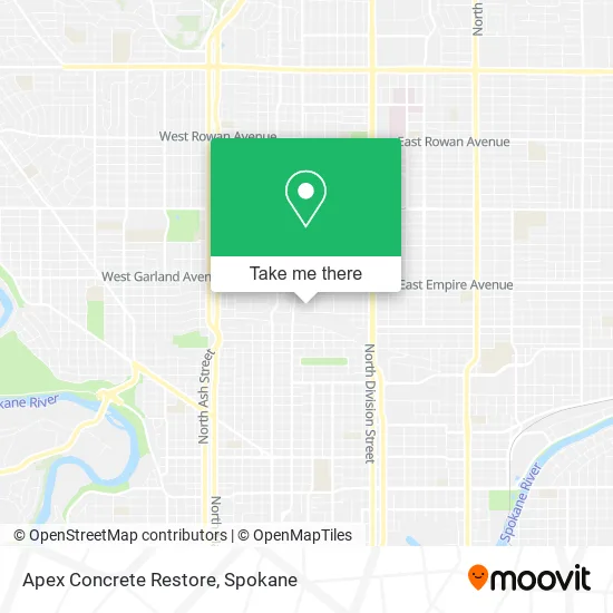 Apex Concrete Restore map