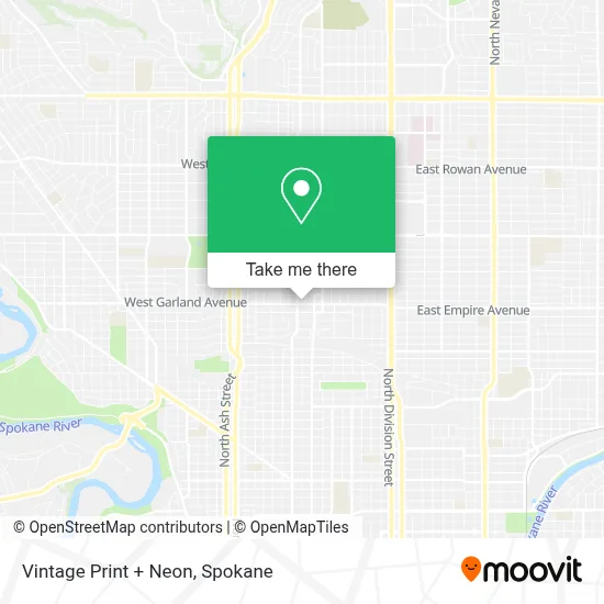 Vintage Print + Neon map