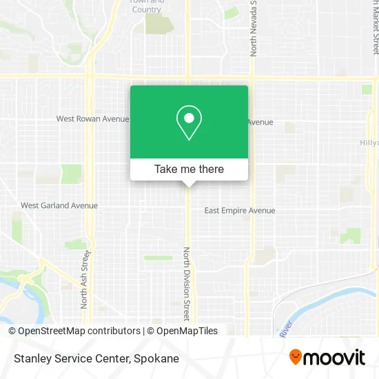 Stanley Service Center map