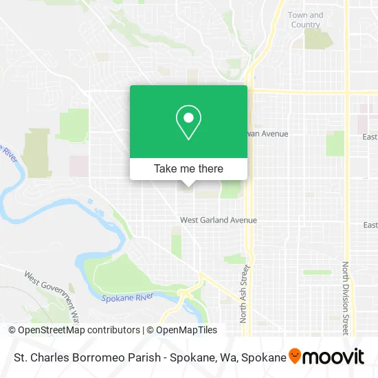 Mapa de St. Charles Borromeo Parish - Spokane, Wa