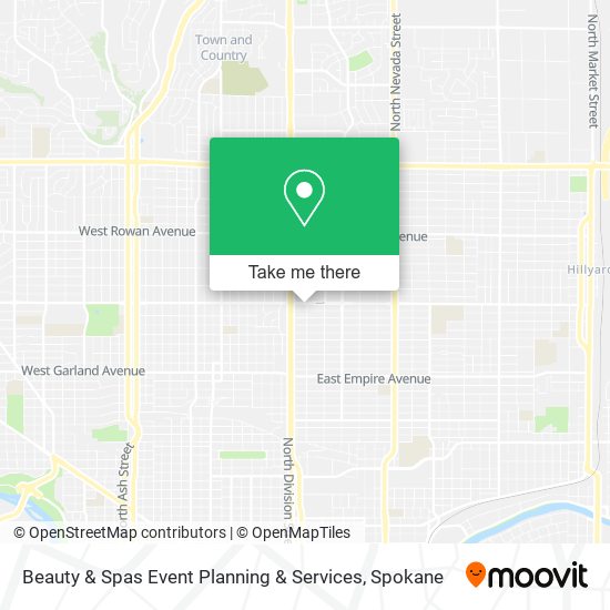 Beauty & Spas Event Planning & Services map