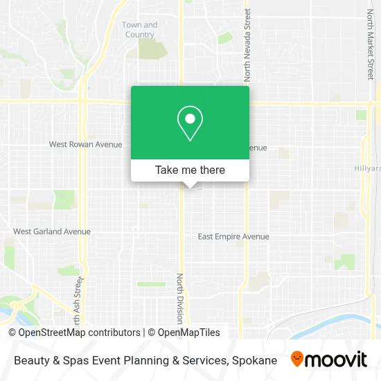 Beauty & Spas Event Planning & Services map