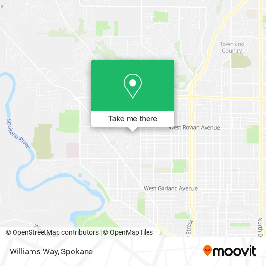 Williams Way map