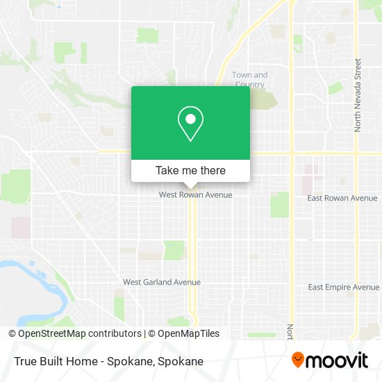 Mapa de True Built Home - Spokane