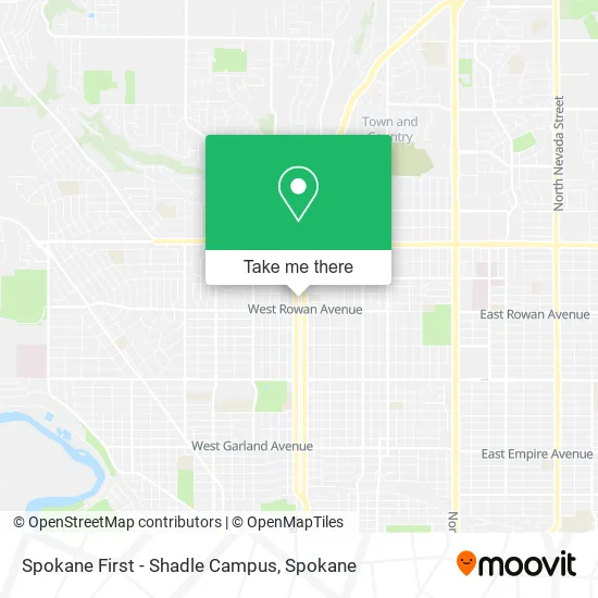 Spokane First - Shadle Campus map