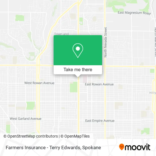 Farmers Insurance - Terry Edwards map