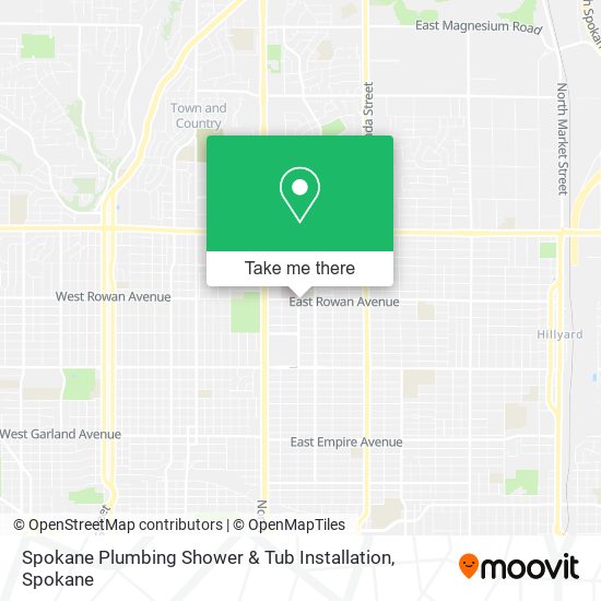 Spokane Plumbing Shower & Tub Installation map