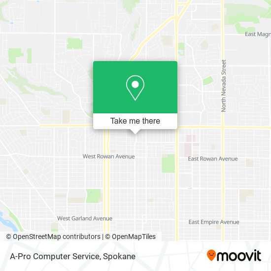 A-Pro Computer Service map