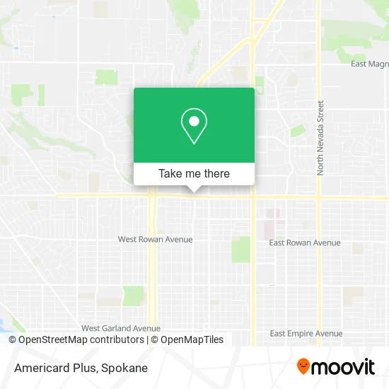 Americard Plus map