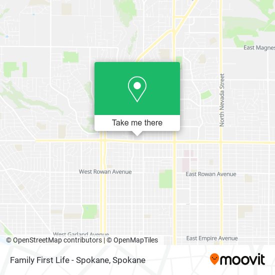 Family First Life - Spokane map