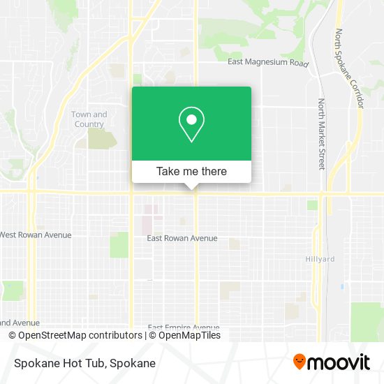 Mapa de Spokane Hot Tub
