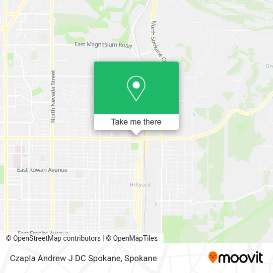 Czapla Andrew J DC Spokane map