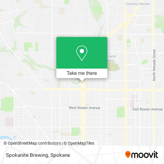 Spokanite Brewing map