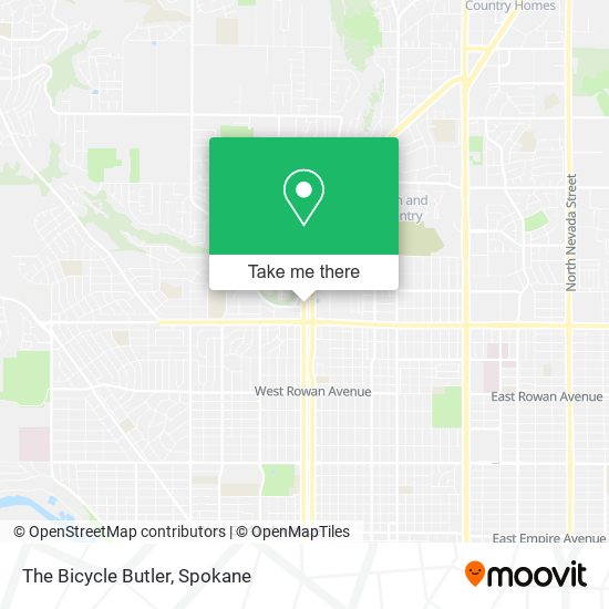 The Bicycle Butler map