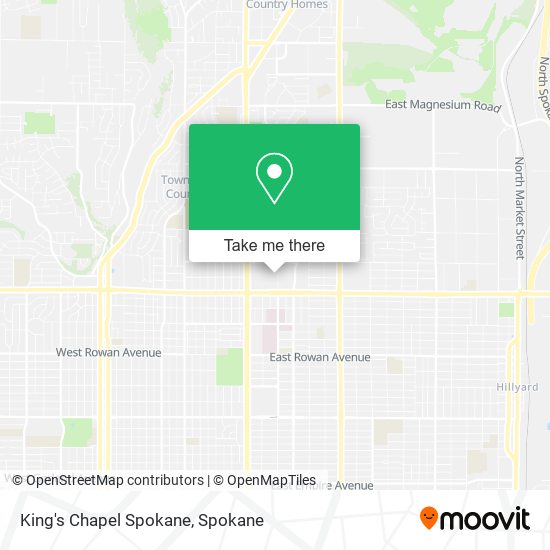 King's Chapel Spokane map