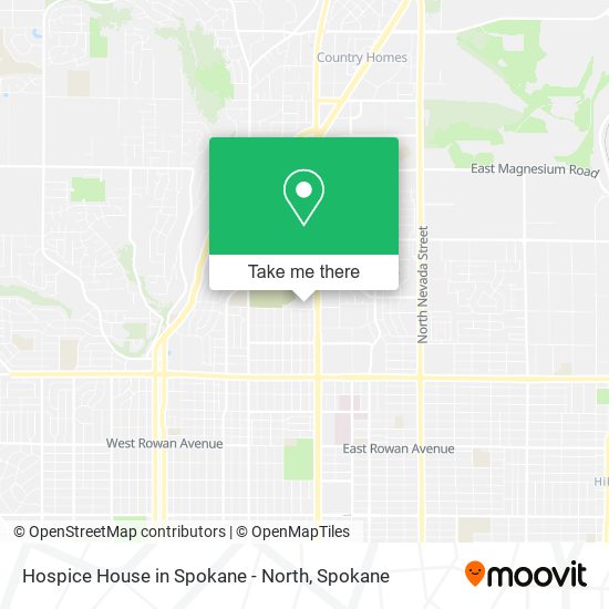 Mapa de Hospice House in Spokane - North