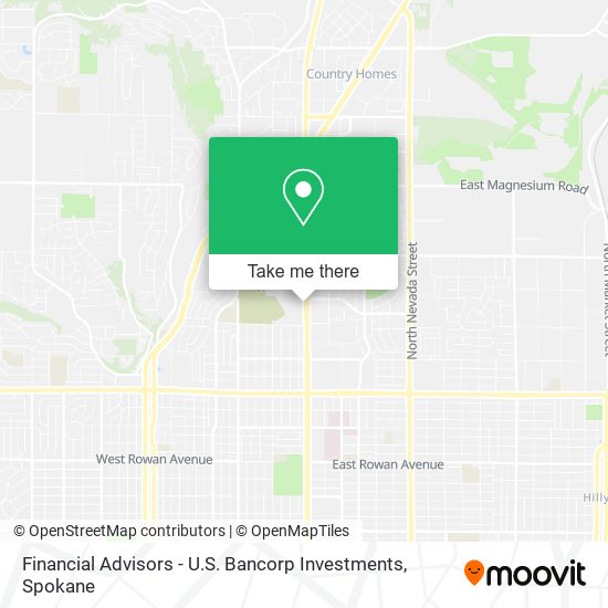 Financial Advisors - U.S. Bancorp Investments map