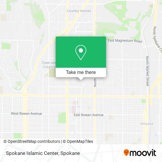 Spokane Islamic Center map