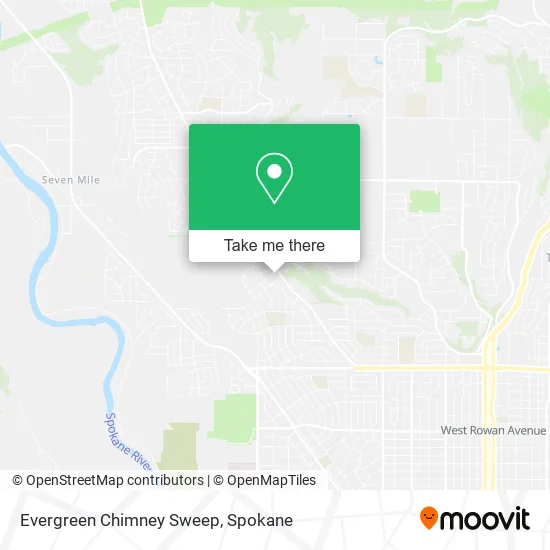 Evergreen Chimney Sweep map