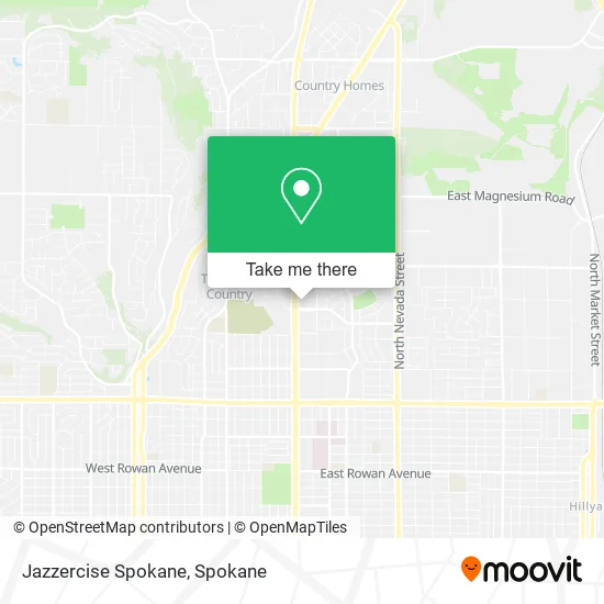 Jazzercise Spokane map
