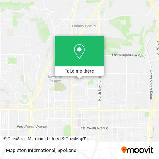 Mapleton International map