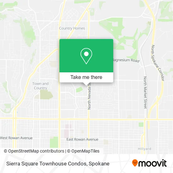 Sierra Square Townhouse Condos map