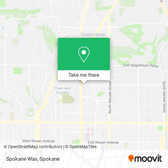 Spokane Wax map