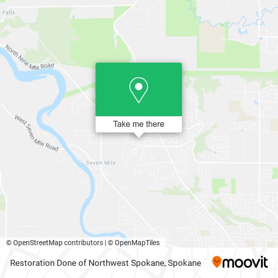 Restoration Done of Northwest Spokane map