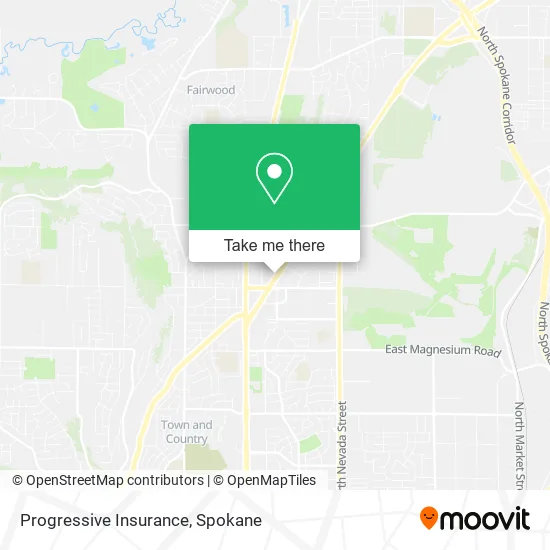 Mapa de Progressive Insurance